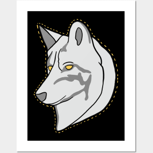 Wolf Glowing in the Dark Posters and Art